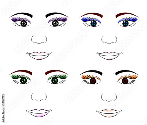 face of a young girl