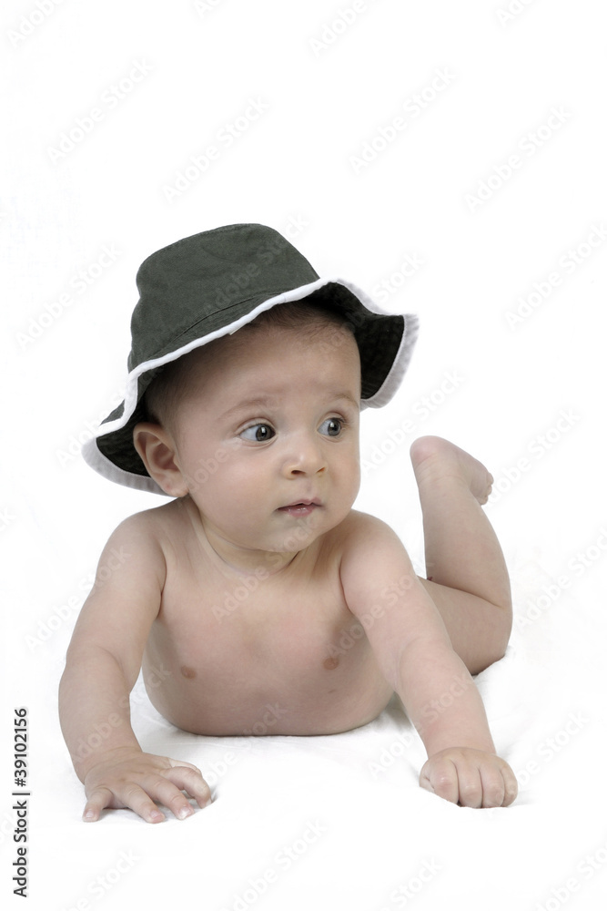 Baby with a hat Baby with a hat