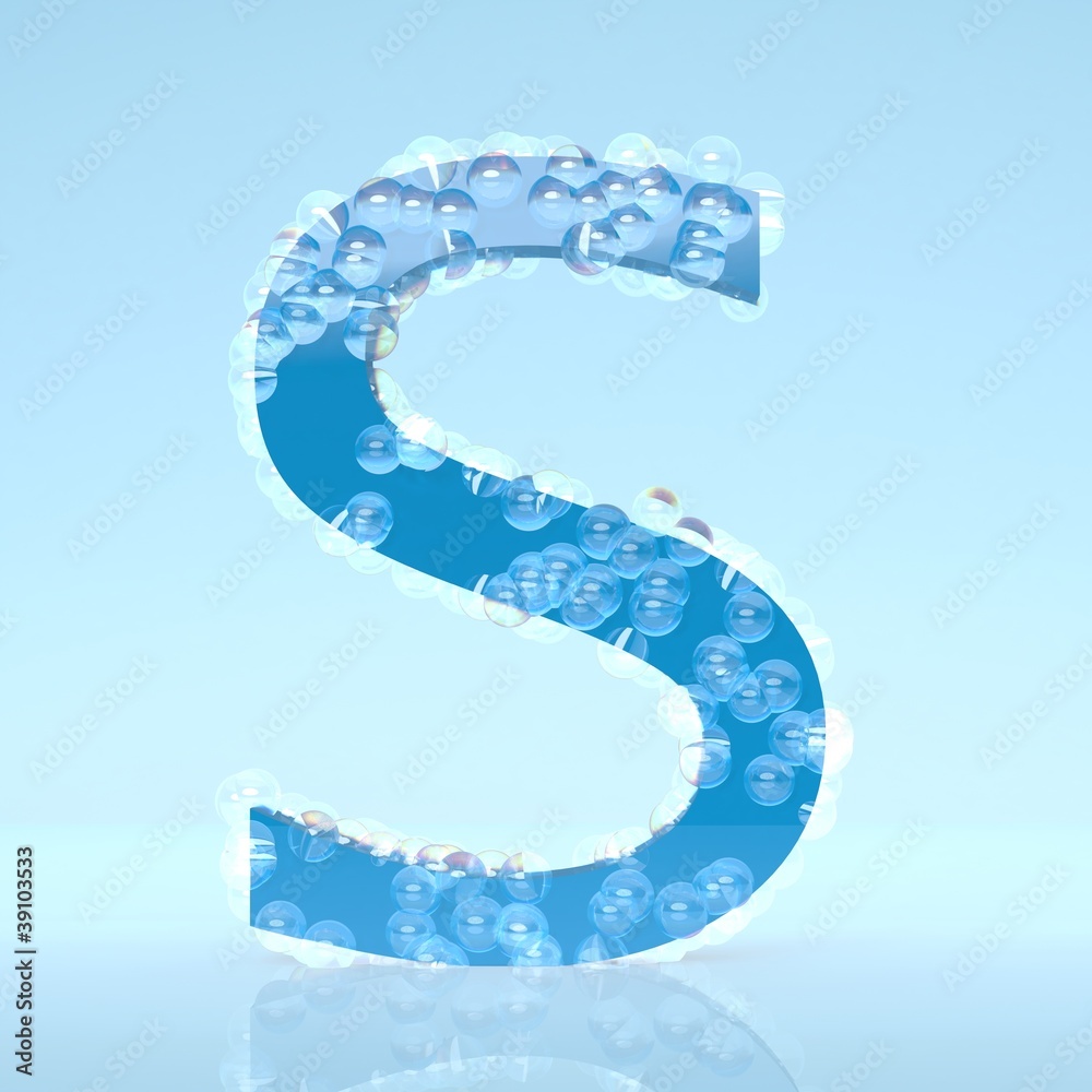 Buchstabe S Seifenblasen Buchstabe S Seifenblasen