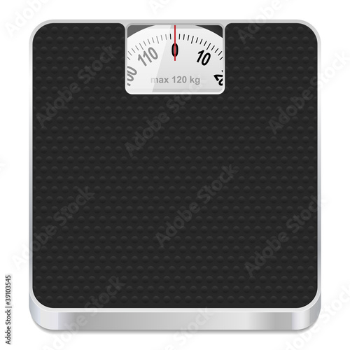 Bathroom scale icon. Vector illustration.