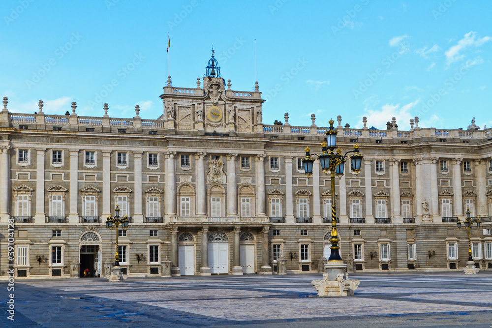 Madrid Royal Palace, Courtyard View, Spain
