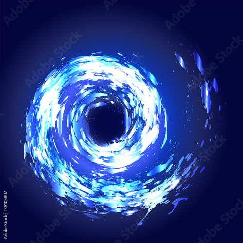 cool blue swirly water illustration