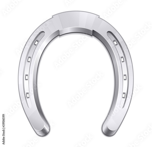 Steel horseshoe Fototapet