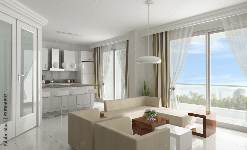 Fototapeta premium Living room