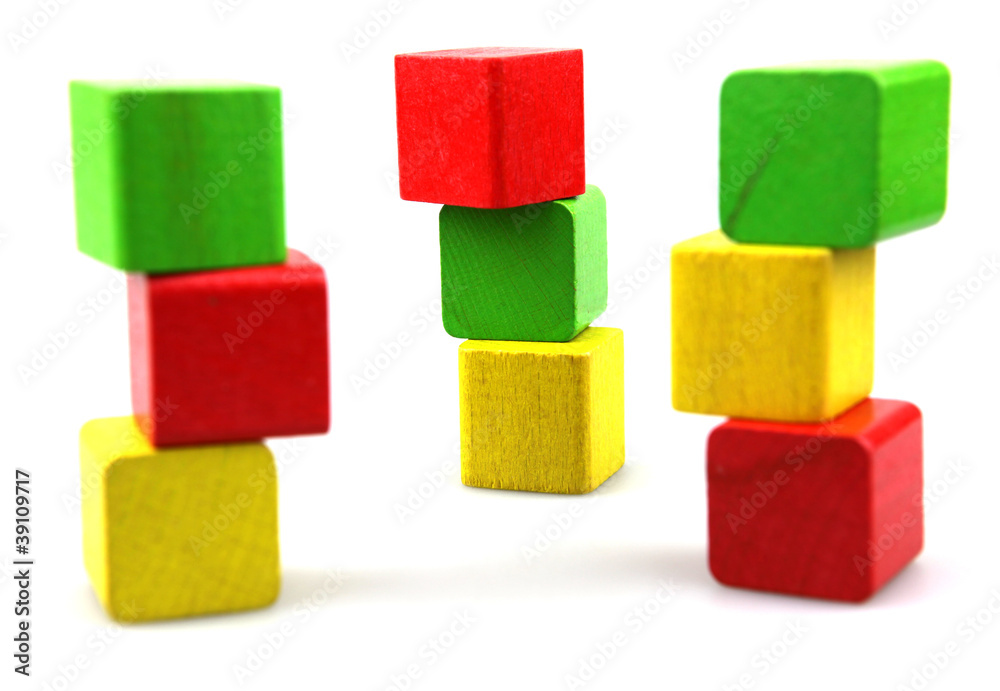 Wooden building blocks Wooden building blocks