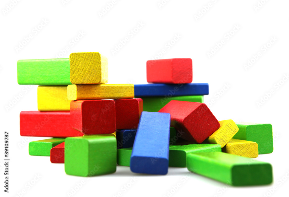 Wooden building blocks