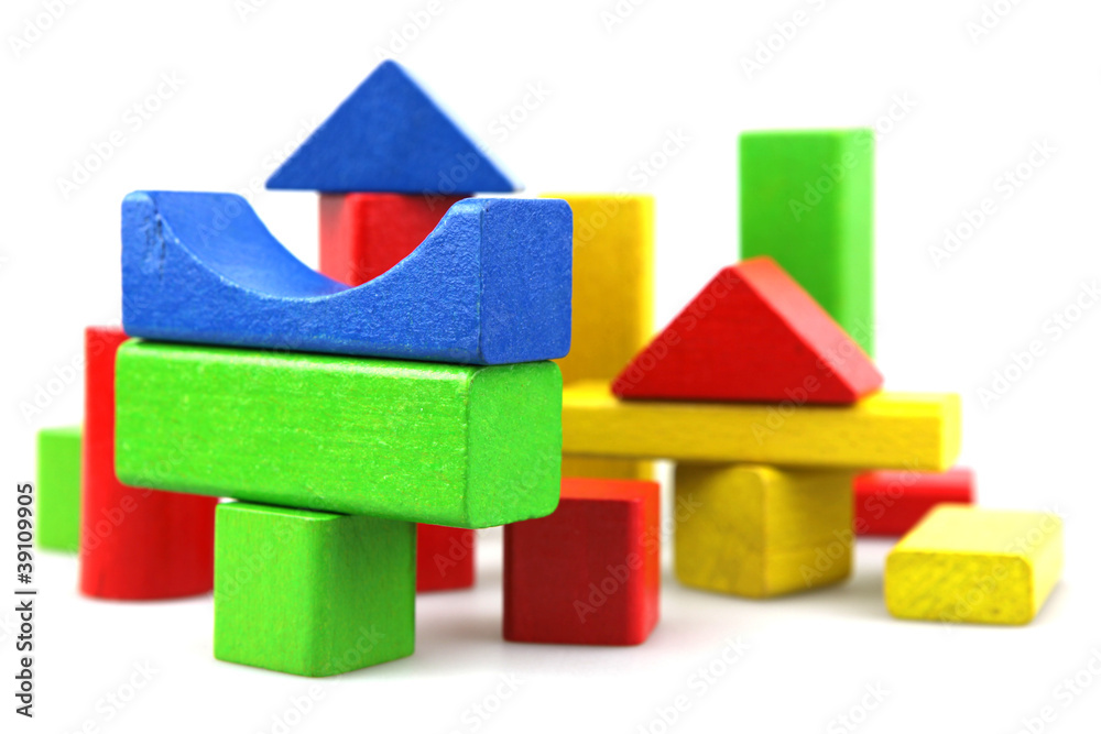 Wooden building blocks Wooden building blocks