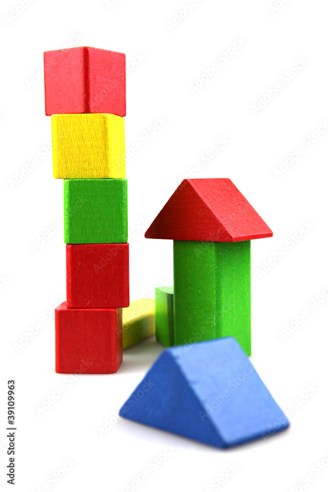 Wooden building blocks Wooden building blocks