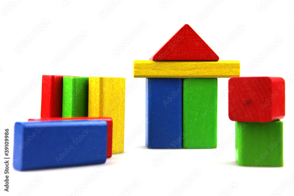 Wooden building blocks Wooden building blocks