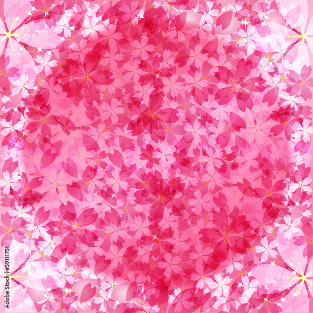 Fototapeta premium 桜の背景