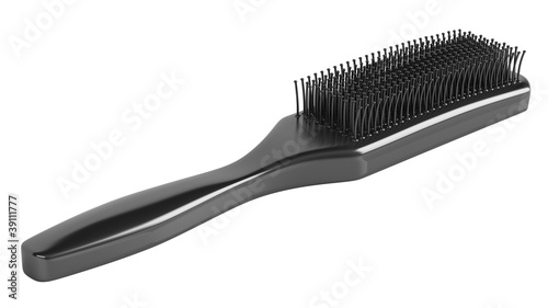 Black hairbrush