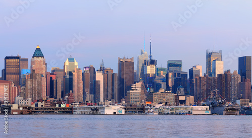 New York City Manhattan sunset panorama © rabbit75_fot