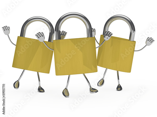 metal lock figure