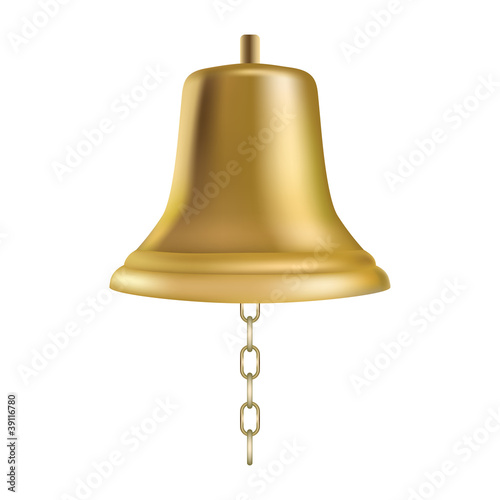 Golden ship's bell