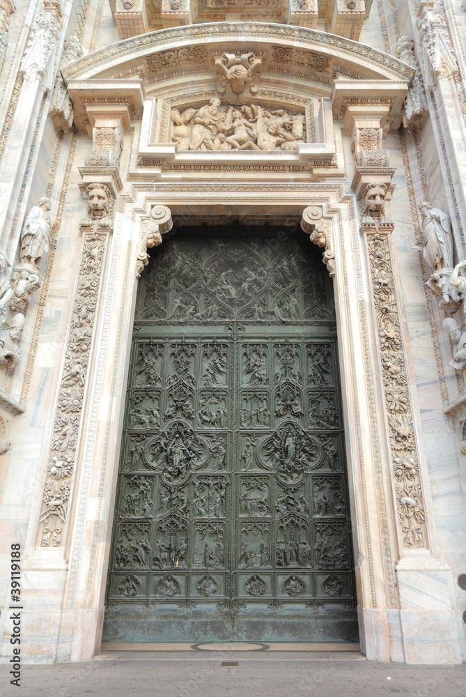 Milan Duomo - cathedral door