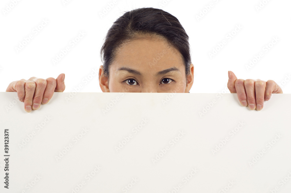 Woman withBillboard Woman withBillboard