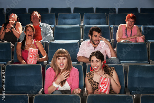 Принти на полотні Laughing Audience In Theater
