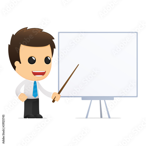 funny cartoon office worker