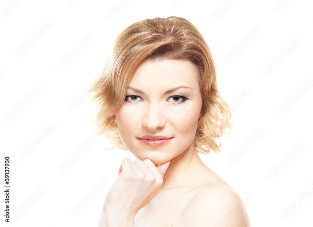 Portrait of a young and attractive blond woman Portrait of a young and attractive blond woman