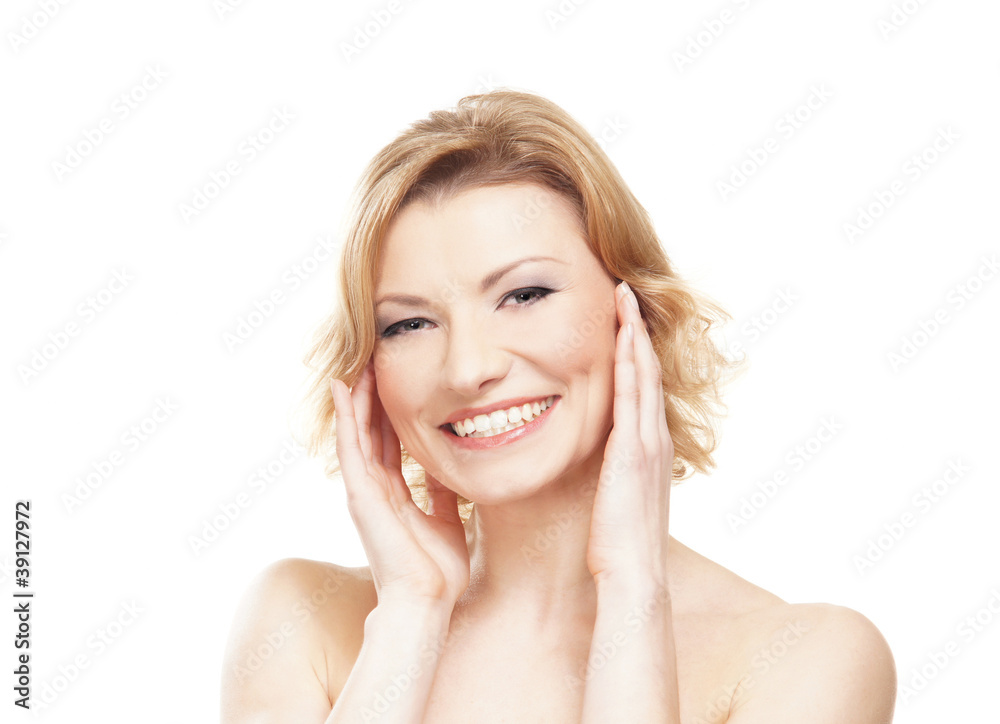 Portrait of a young and attractive blond woman Portrait of a young and attractive blond woman