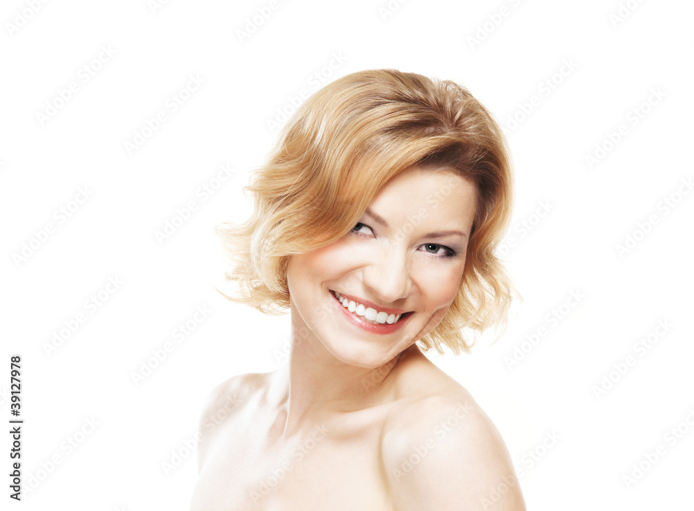 Portrait of a young and attractive blond woman Portrait of a young and attractive blond woman