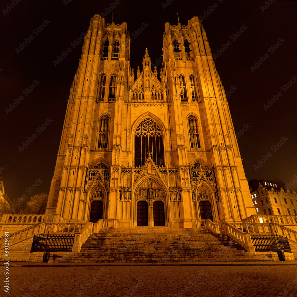 St. Michael and Gudula Cathedral. Brussels. Belgium