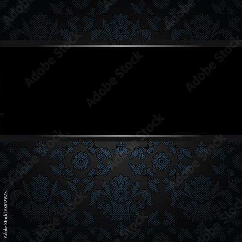 Background place text, blue ornamental fabric texture