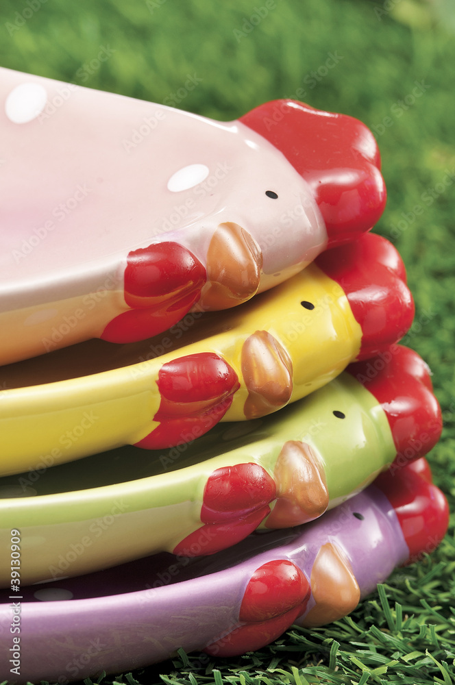 Naklejka premium objects for Easter,chicken still life