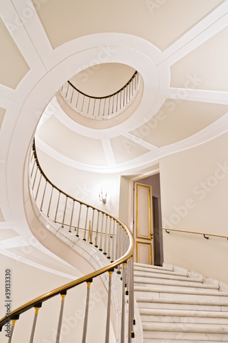 Stairwell in Warsaw Royal Castle - World Heritage List - UNESCO. #39133330