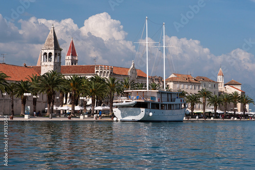 Seaside of Trogir Old Town Croatia Adriatic Sea