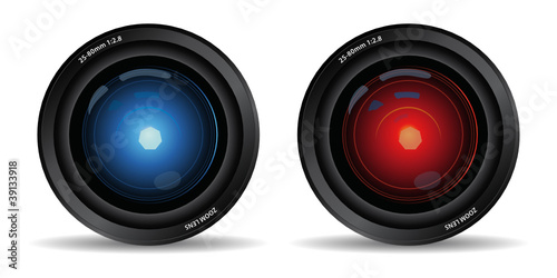 set of two camera lens