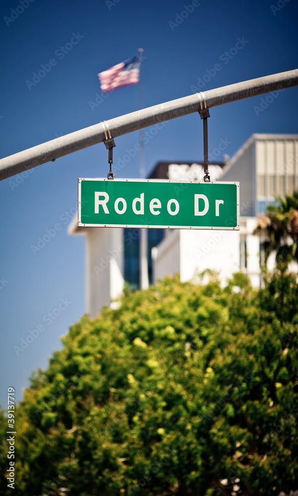 Fototapeta premium Rodeo Drive sign
