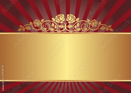 background with roses