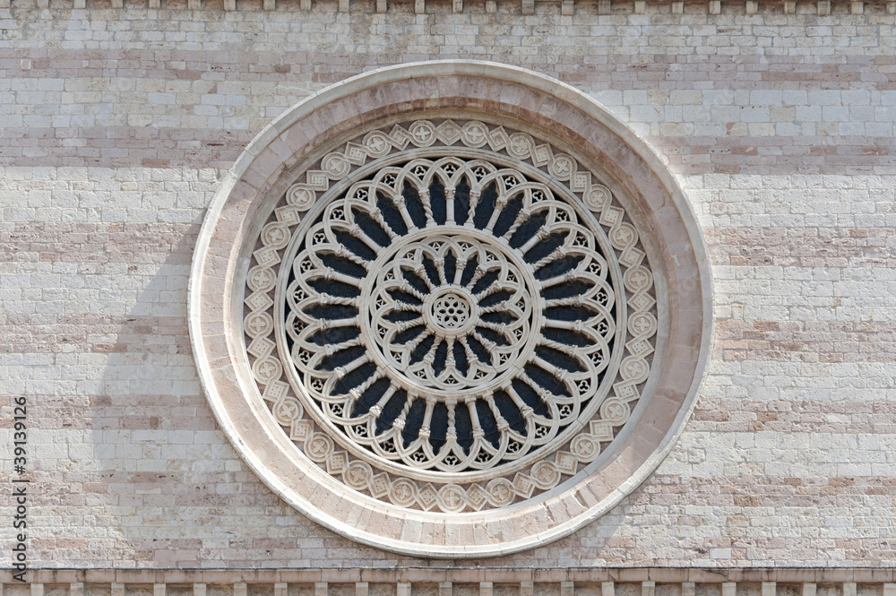 Assisi, rose window