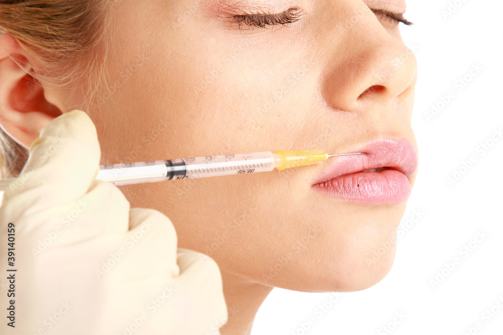 Cosmetic medicine injection , isolated on white background Cosmetic medicine injection , isolated on white background