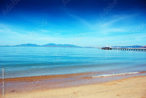 Plage aux milles couleurs photo