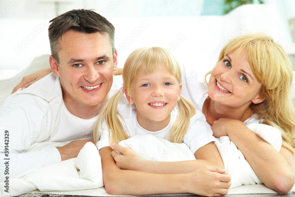 Happy family portrait Happy family portrait