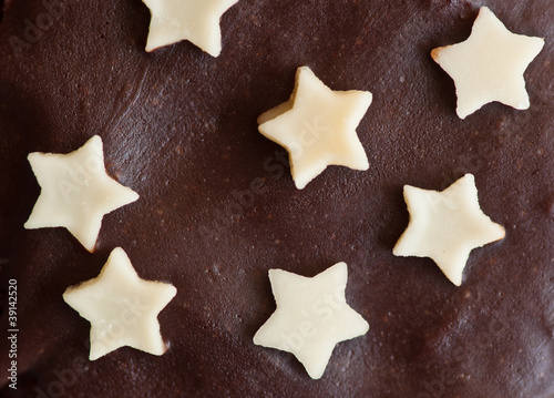 star shaped chocolate