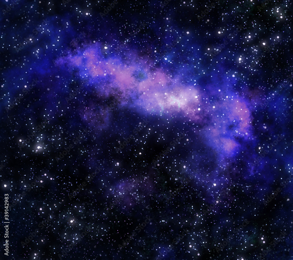 nebula gas cloud in deep outer space