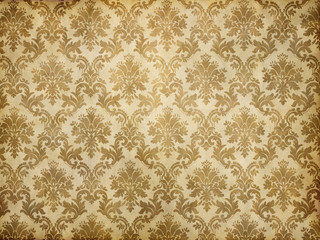 vintage damask wallpaper