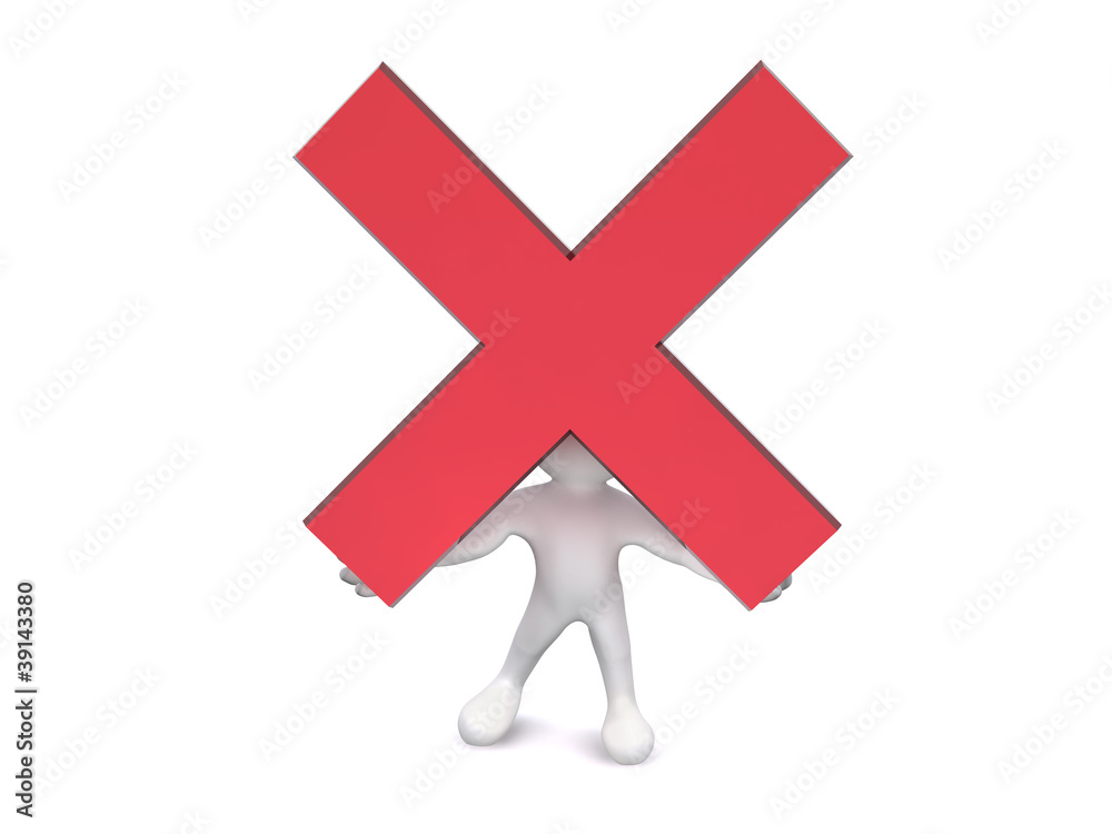 Obraz premium 3D Human Red Cross
