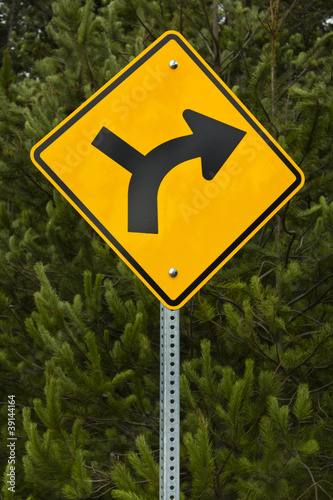 Turn right Road Sign