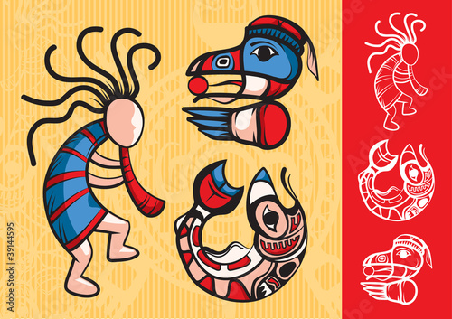 Slylish American Indian Symbols
