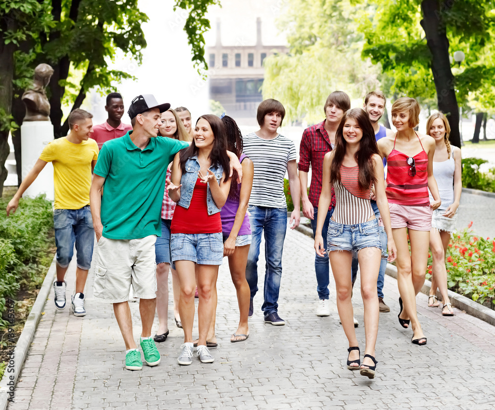 Group of people outdoors.