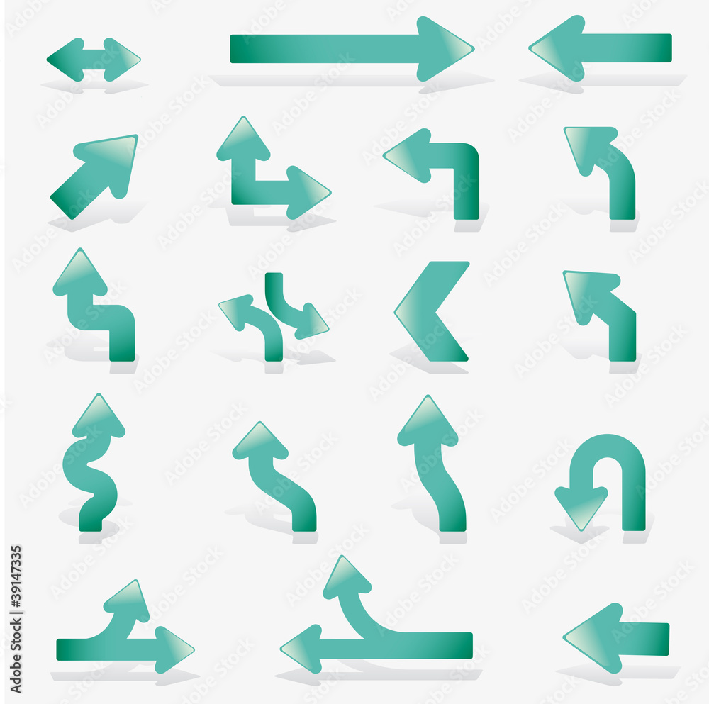 Set arrows vector Set arrows vector