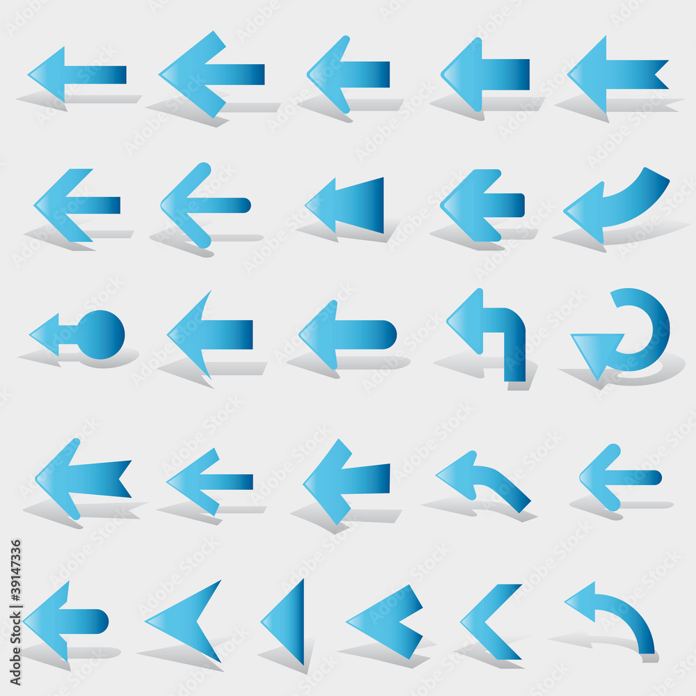 Set arrows vector Set arrows vector