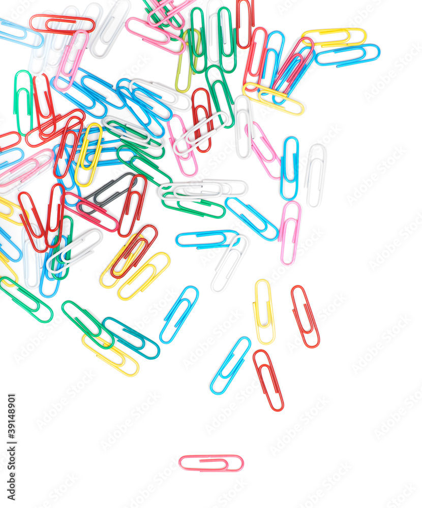 multicolored paper clips multicolored paper clips