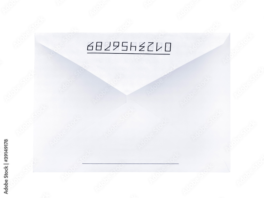 envelope isolated on white envelope isolated on white