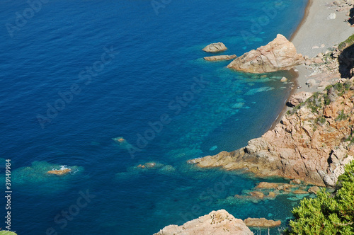 Fototapeta Naklejka Na Ścianę i Meble -  Plage de Bussaglia beach, Corsica, France