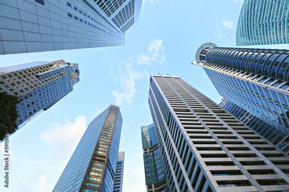 Fototapeta premium highrise buildings at Singapore